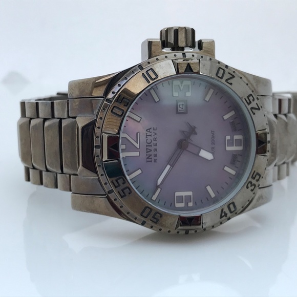 Invicta Reserve Men Watch Swiss Made Mother of Pea - Picture 5 of 8